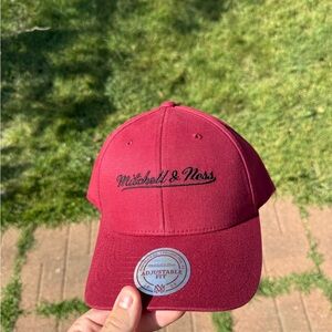 Mitchel and ness hat red